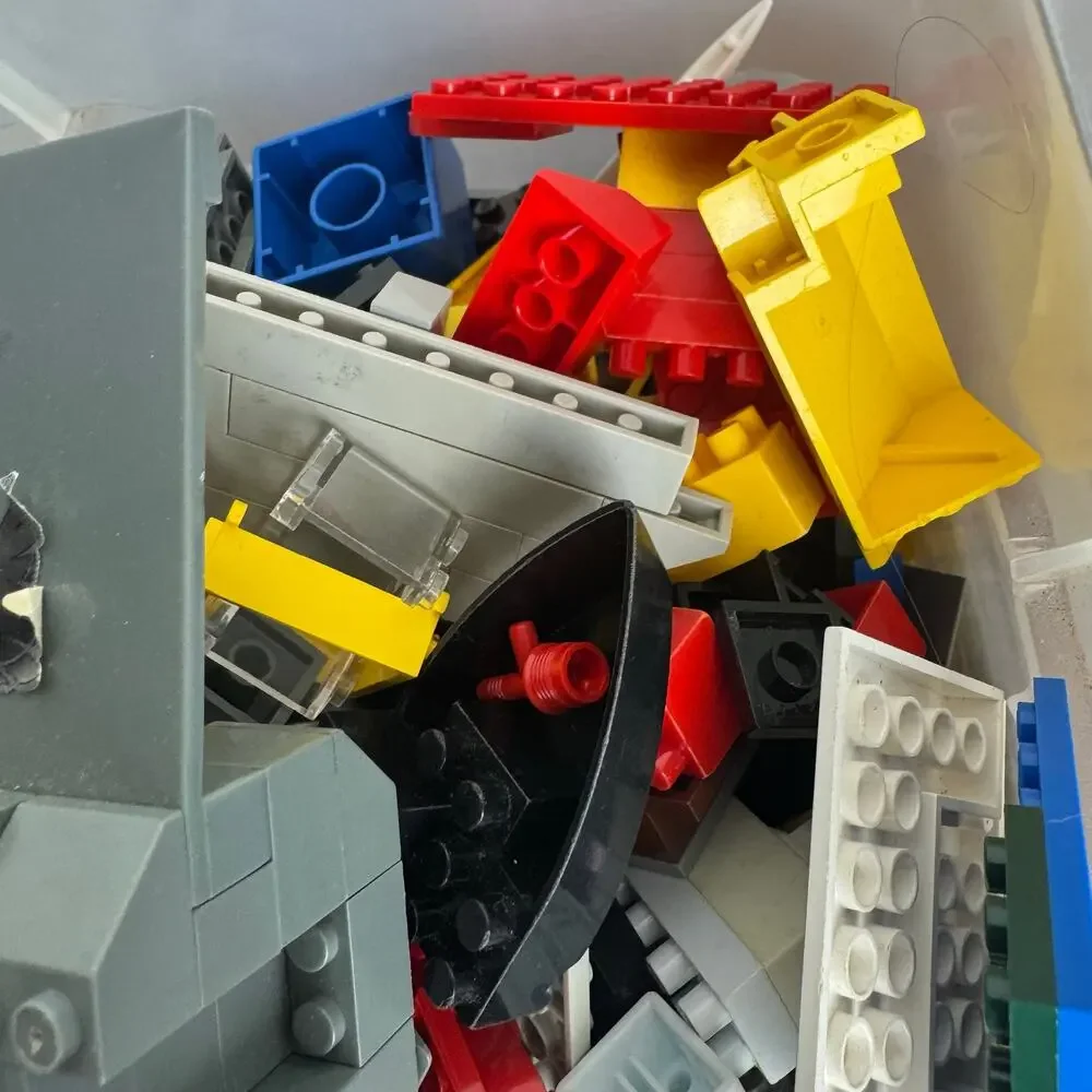 LEGO Bulk Lot 6 Lbs Mixed Bricks Plates Pieces Jet Plane Parts Genuine